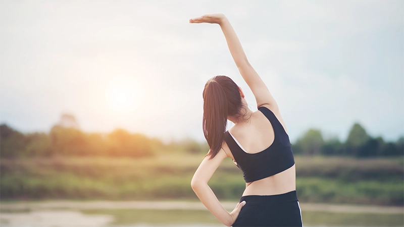 photo of a woman doing exercise