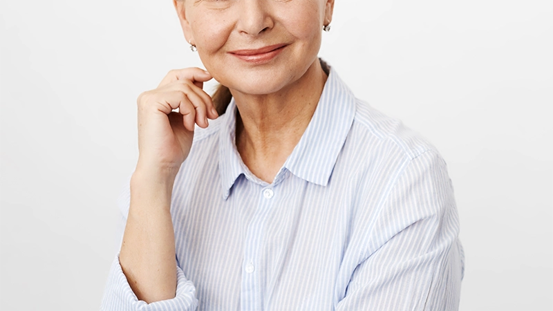 photo of an old woman Smiling