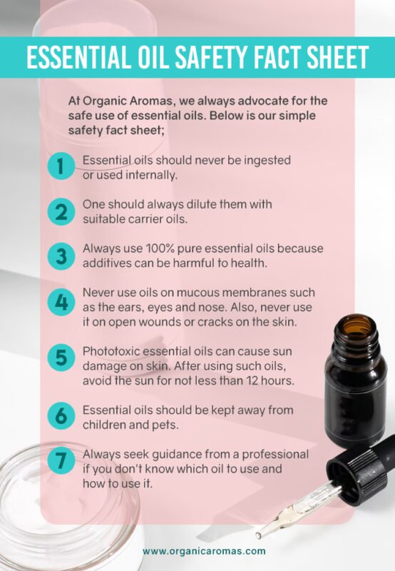 essential oils safety fact sheet