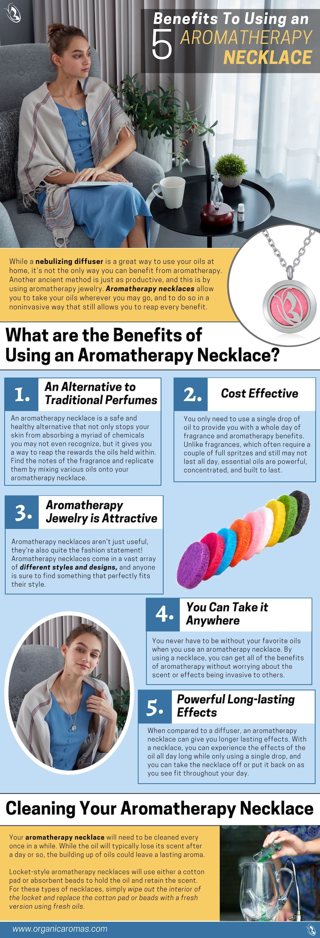 Organic Aromas Custom Aromatherapy Necklace