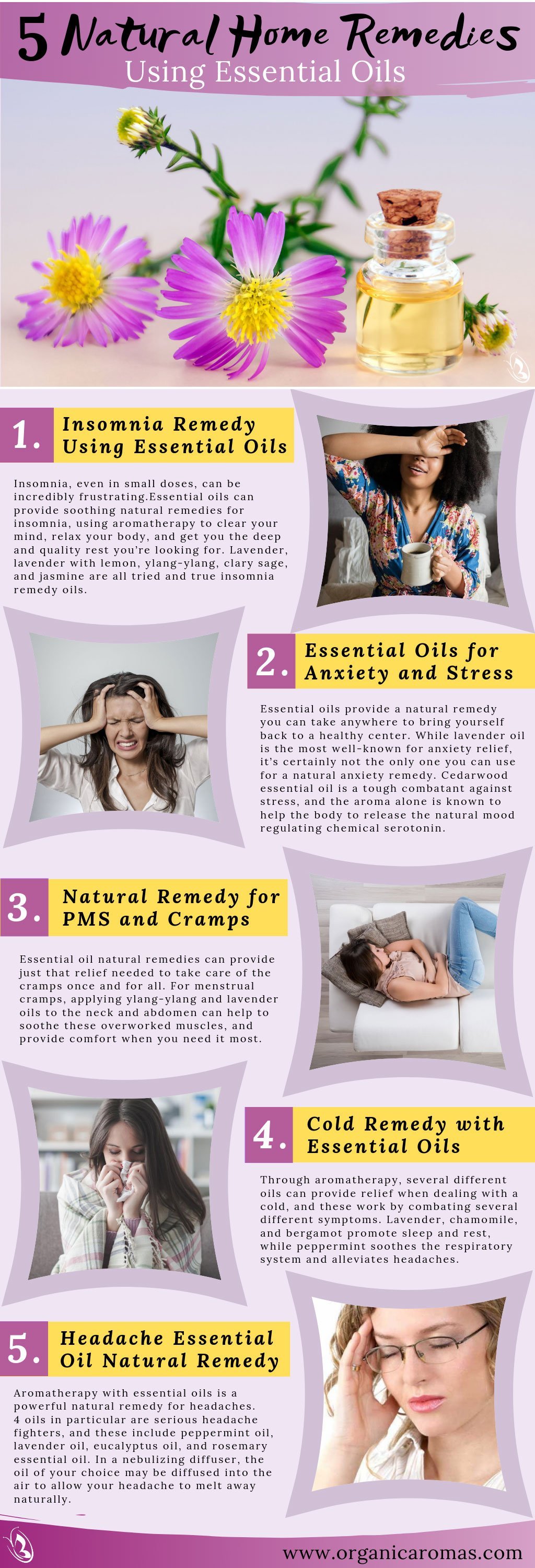 5 Natural Home Remedies Using Essential Oils 