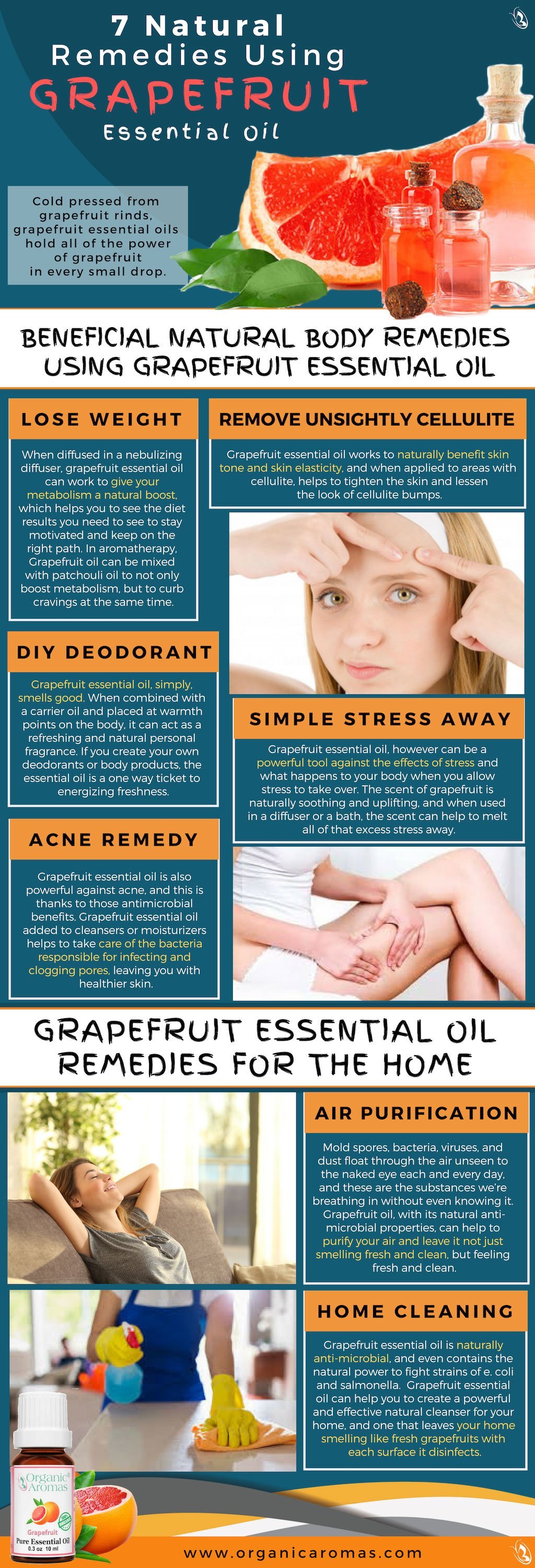 7 Natural Remedies Using Grapefruit Essential Oil