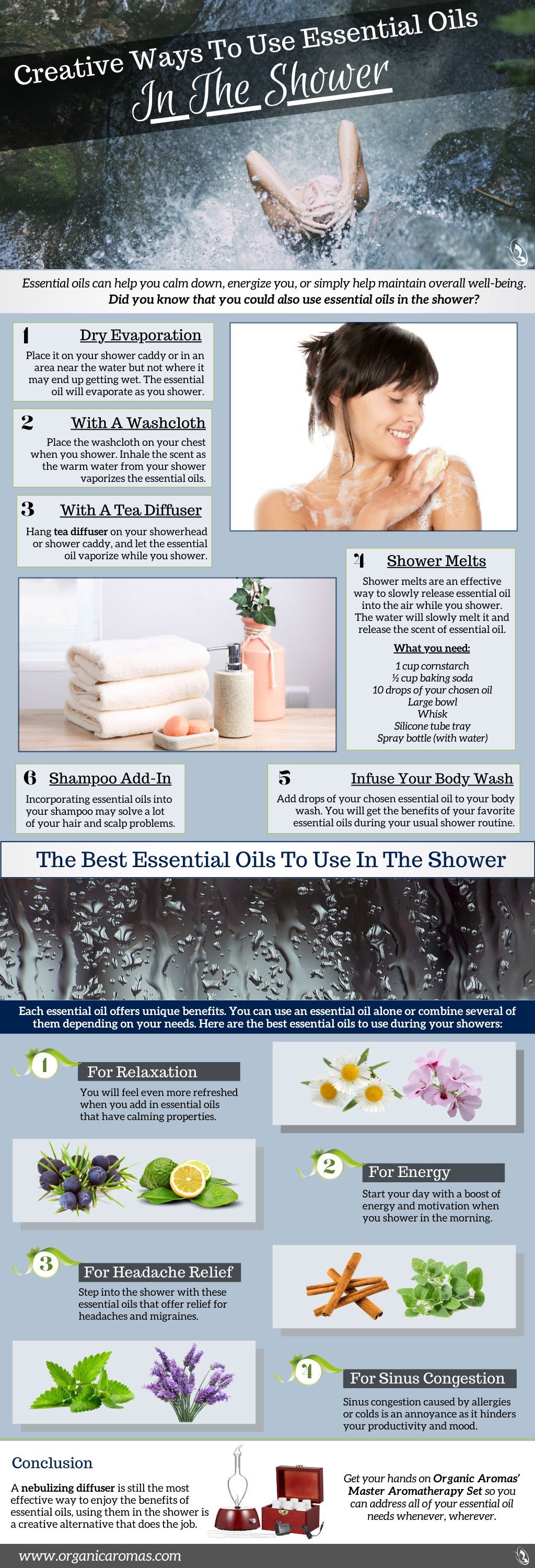 Creative Ways To Use Essential Oils In The Shower
