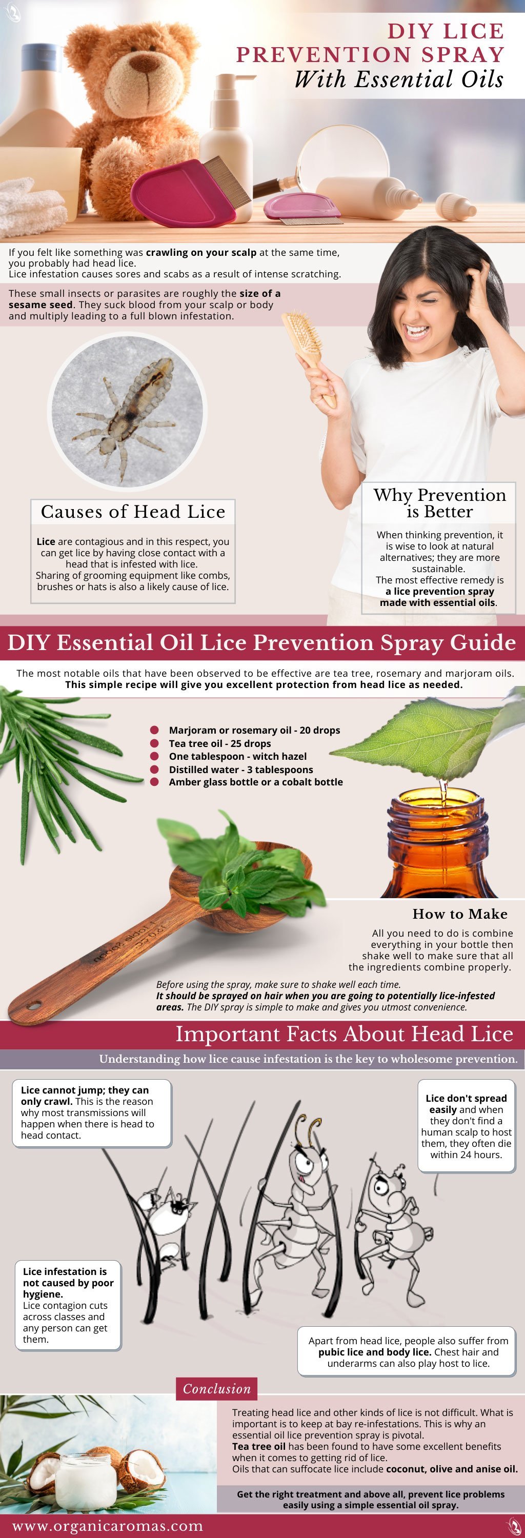 DIY Lice Prevention Spray With Essential Oils 