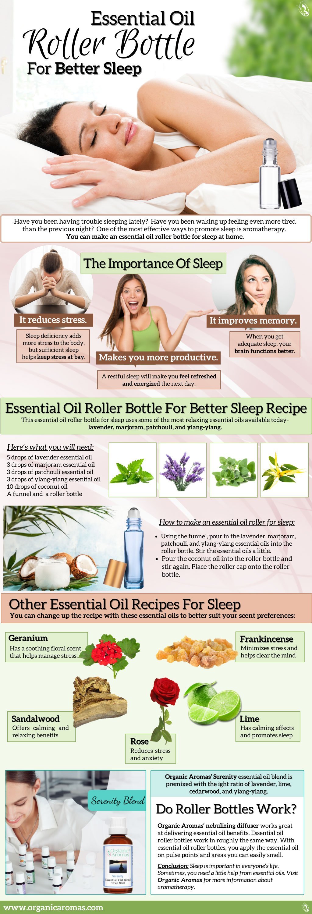 Essential Oil Roller Bottle For Better Sleep