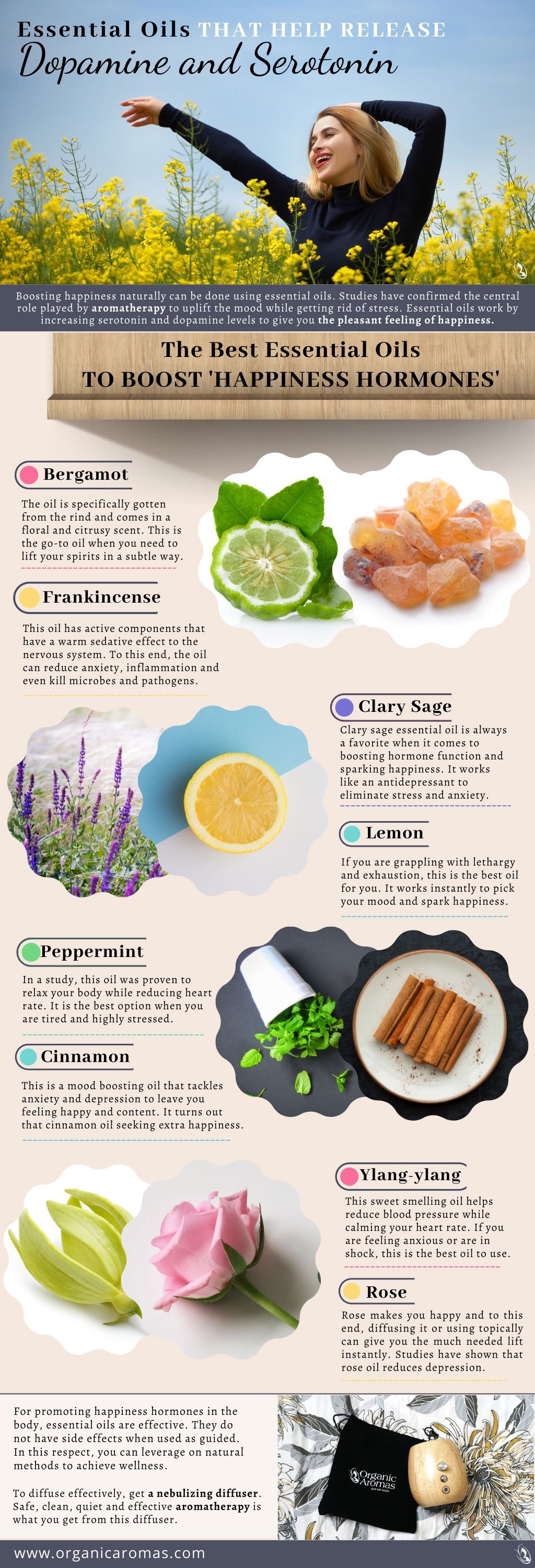 Essential Oils That Help Release Dopamine and Serotonin