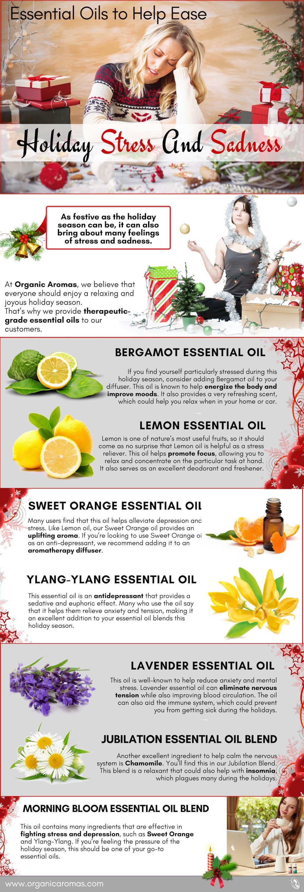 Essential Oils to Help Ease Holiday Stress And Sadness 