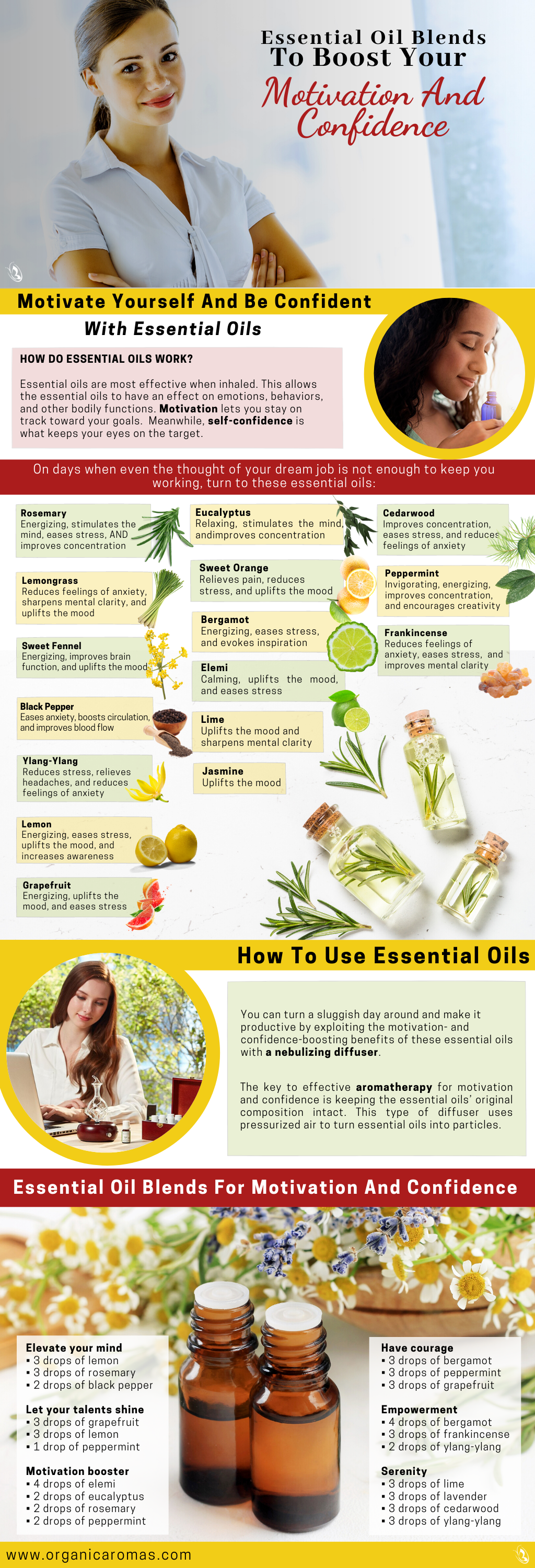 Essential Oil Blends To Boost Your Motivation And Confidence