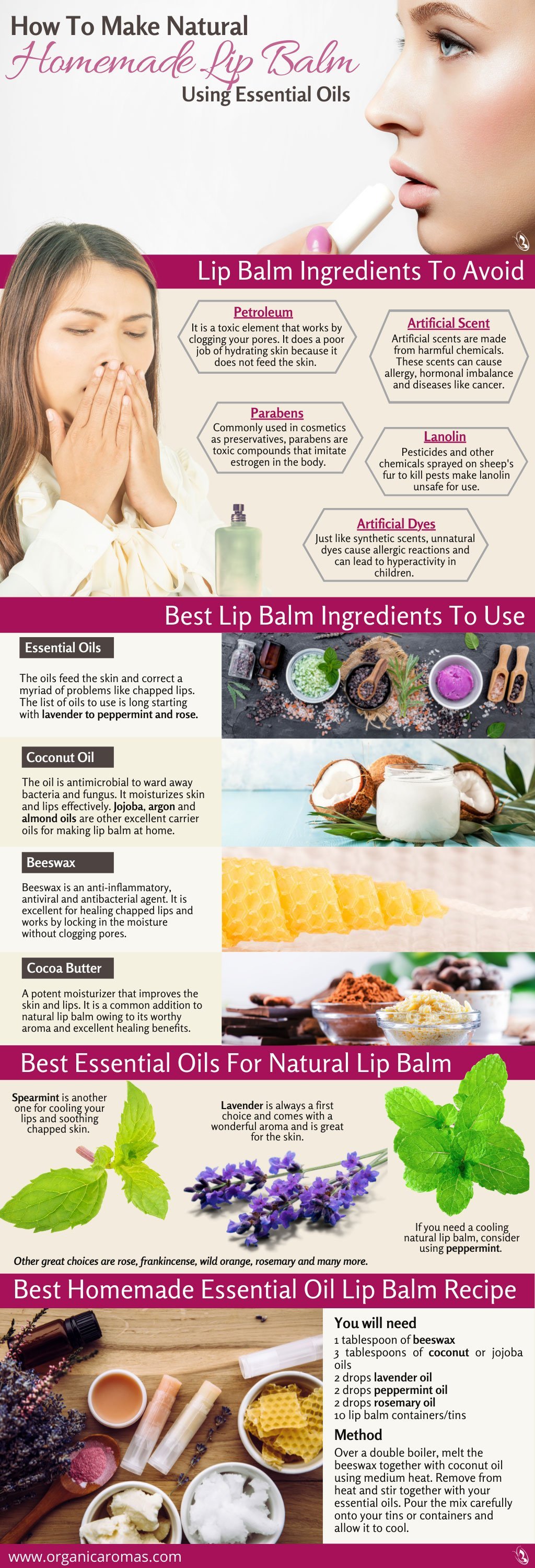 How To Make Natural Homemade Lip Balm Using Essential Oils