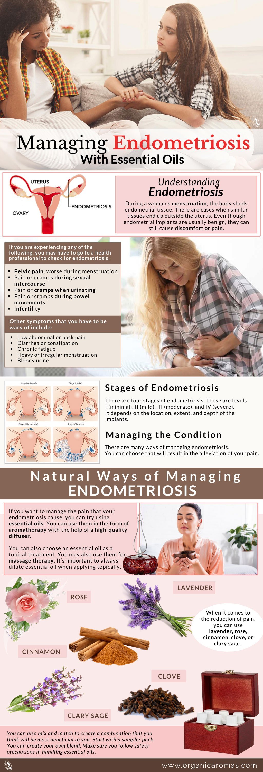 Managing Endometriosis With Essential Oils