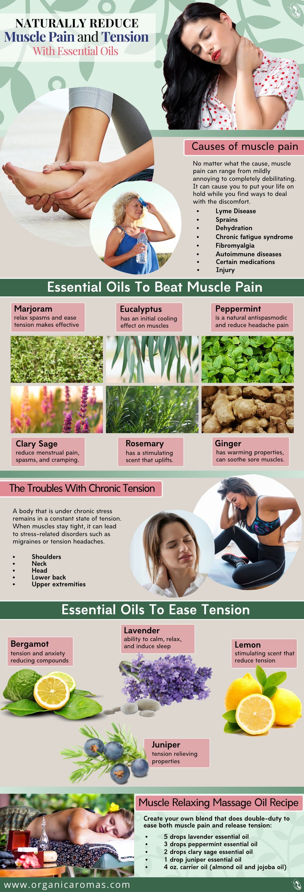 Naturally Reduce Muscle Pain And Tension With Essential Oils