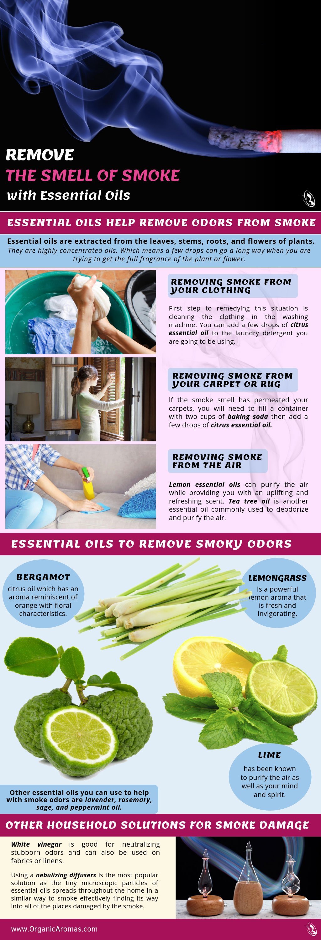 Remove the Smell of Smoke with Essential Oils