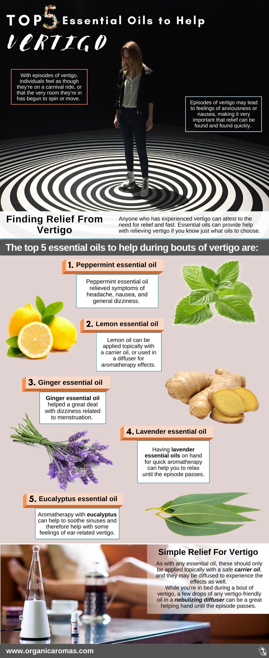 Top 5 Essential Oils to Help Vertigo