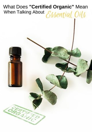 Certified Organic Essential Oils Pin